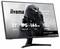 Ein Computermonitor zeigt eine gepanzerte Figur auf dem Bildschirm an, mit Text, der "iiyama G-Master G2740QSU," 27", IPS, 144Hz hervorhebt.