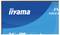 Ein Monitor mit blauem Bildschirm, auf dem die Marke „iiyama" und die Modellnummer „ProLite XB24" angezeigt werden.