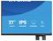 Monitorbildschirm mit Spezifikationen: 27-Zoll-Bildschirm, 1920x1080 IPS-Display, schmaler Rahmen, 15 cm Neigungsverstellung.