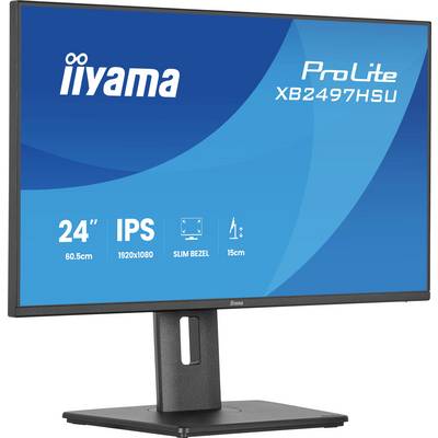 „ProLite XB2497HSU" 24-Zoll-Monitor mit IPS-Technologie, 1920x1080-Auflösung, schmalem Rahmen und 15cm Höhenverstellung.