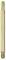 Eine goldfarbene Metallstift mit Gewinde an beiden Enden.