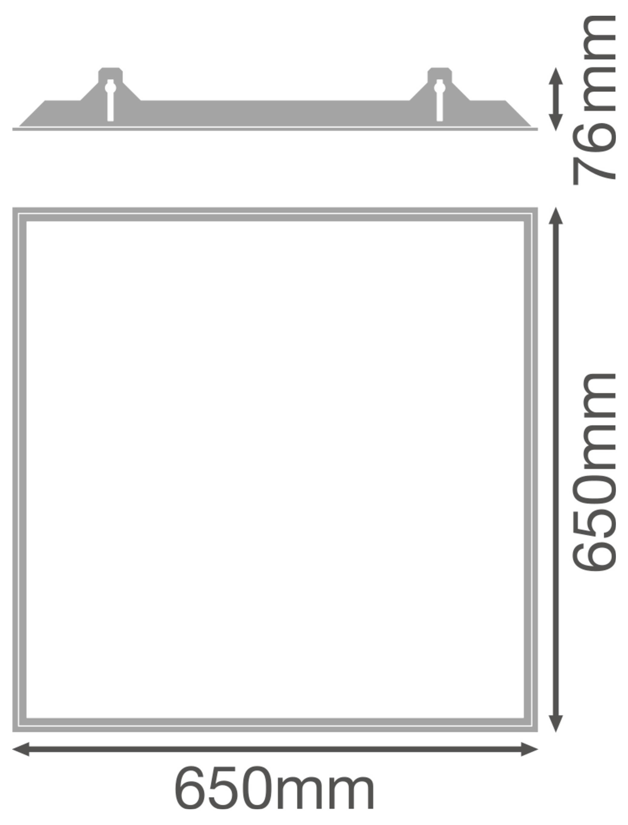 OSRAM HOMELIGHTING PANEL 625 RECESSED MOUNT FRAME 4058075402904 Einbaurahmen-1