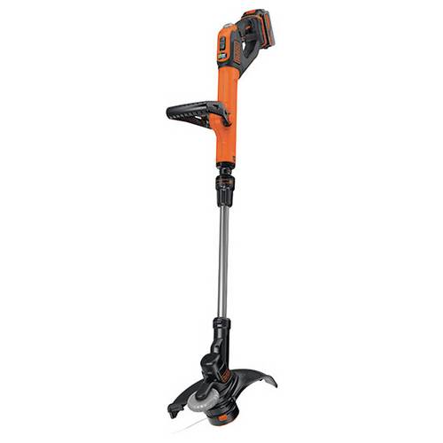 Black & Decker neu Akku Akku-Rasentrimmer inkl. Akku, inkl. Ladegerät, Höhenverstellbarer Griff 18 V 4 Ah Schnittbreite ...