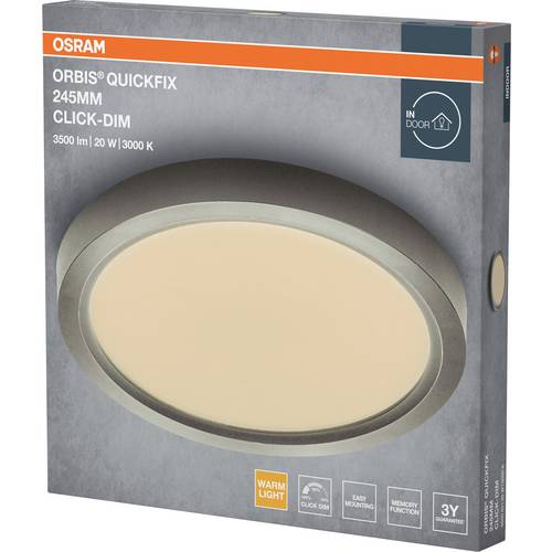 OSRAM HOMELIGHTING 4099854604324 Deckenleuchte, LED-Deckenleuchte Silver