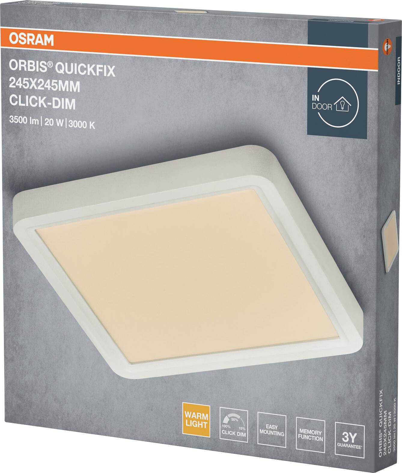OSRAM HOMELIGHTING 4099854604843 Deckenleuchte, LED-Deckenleuchte Weiß