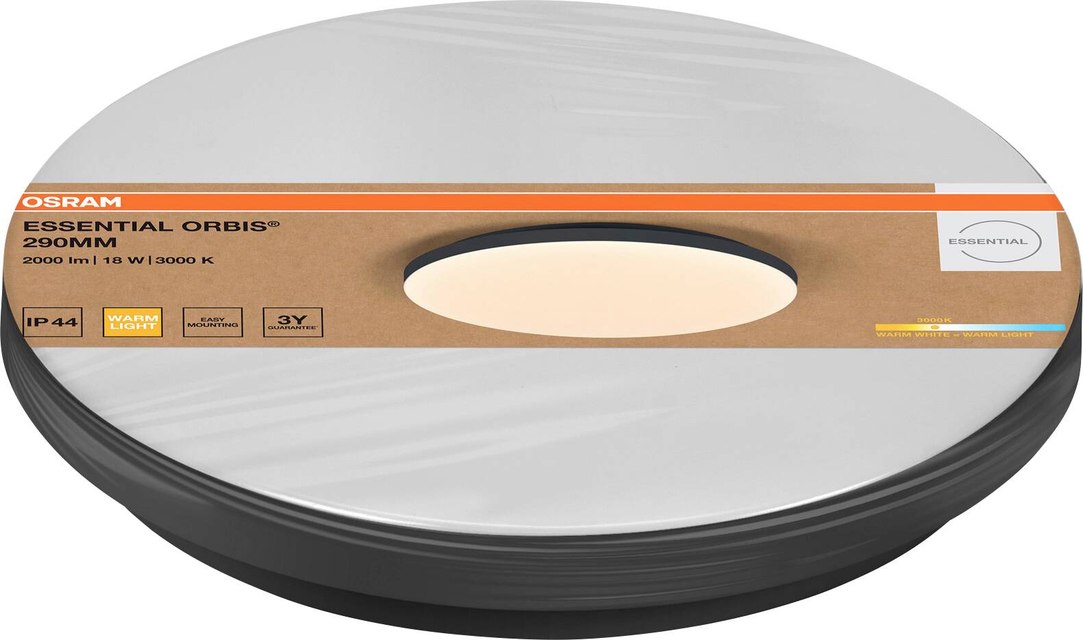 OSRAM HOMELIGHTING 4099854621468 Deckenleuchte, LED-Deckenleuchte Schwarz