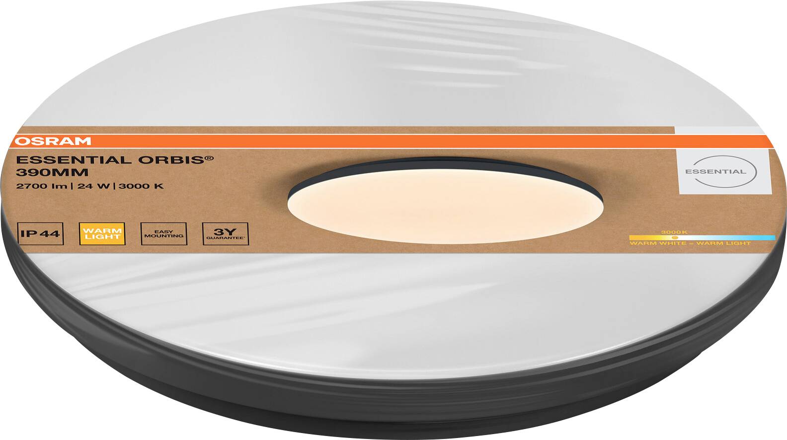 OSRAM HOMELIGHTING 4099854621505 Deckenleuchte, LED-Deckenleuchte Schwarz