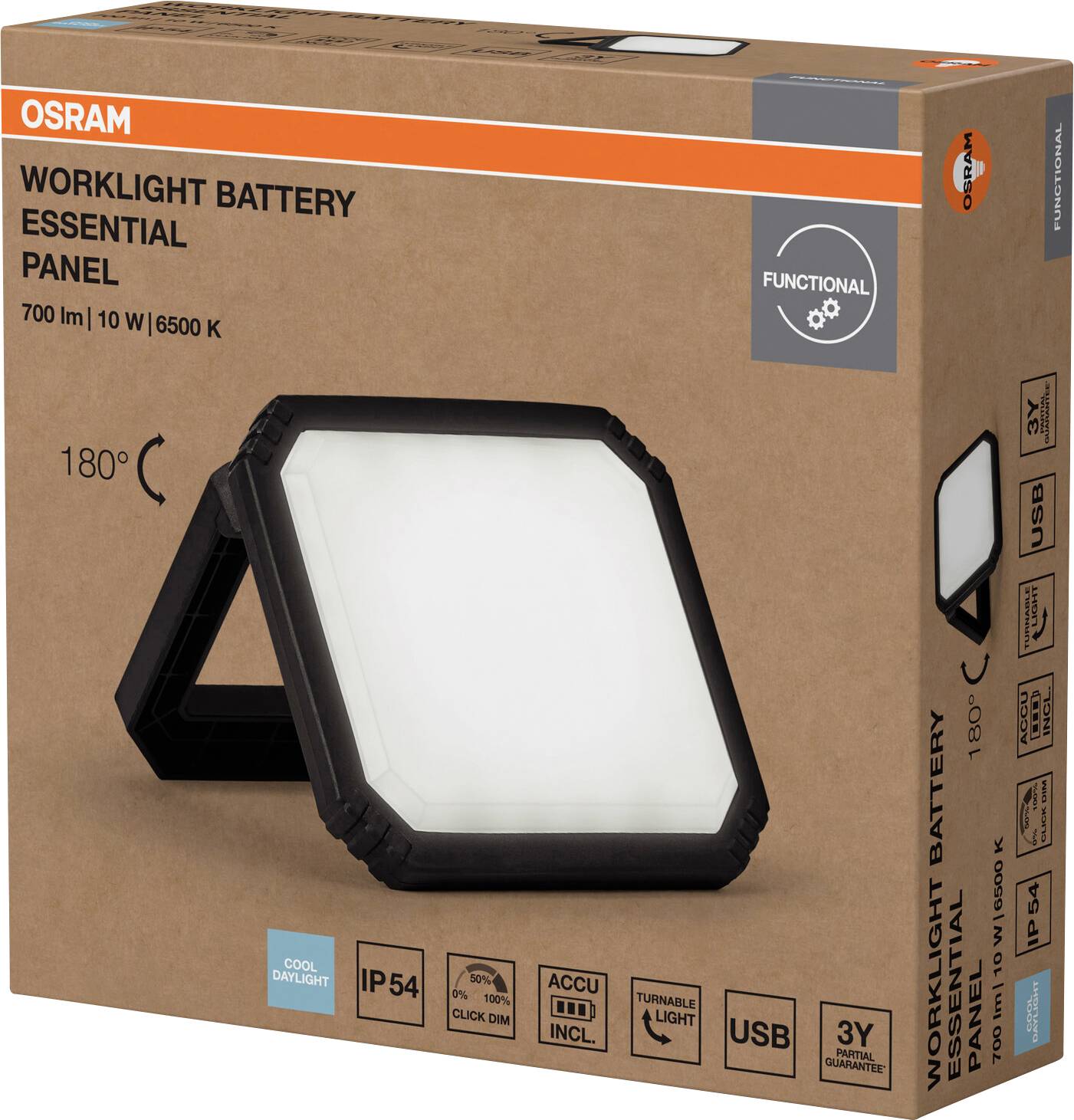 OSRAM HOMELIGHTING 4099854430039 LED-Flutlichtstrahler 10 W Leuchtfarben: Tageslichtweiß