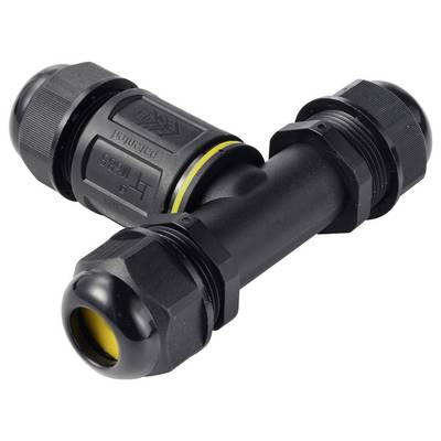 TRU COMPONENTS T-Abzweig-Kabelverbinder IP68 wasserdicht, 3 Eingänge, Schraubkontakt 5polig, 0,5 - 4,0 mm² TC-14745260 S-1