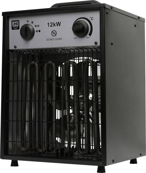 SHX SHX12KW2025 Bauheizer 12000 W Schwarz/Grau