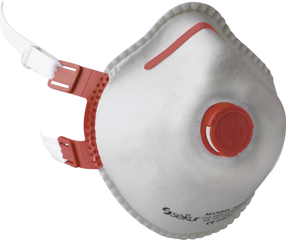 Ekastu Mandil FFP3 412888 Feinstaubmaske mit Ventil FFP3 5 St. EN 149:2001