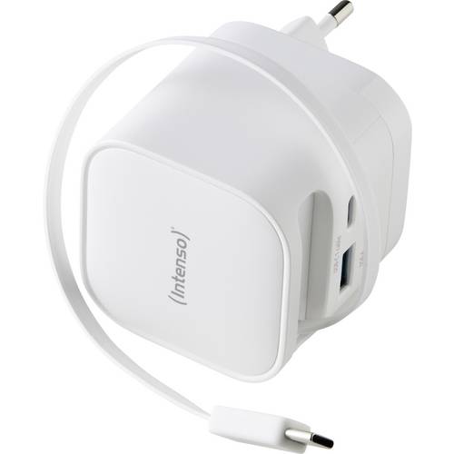 Intenso Intenso Power Adapter W65ACIC GaN white USB Ladegerät 65 W 1x USB-C® Weiß Steckdose