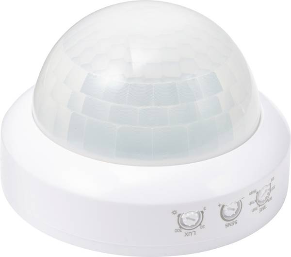 Sygonix SY-7403854 Decke PIR-Bewegungsmelder 360 ° Relais Weiß