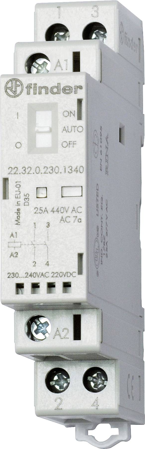 Finder 22.32.0.012.4520 Installationsschütz 1 Öffner, 1 Schließer 1 St.