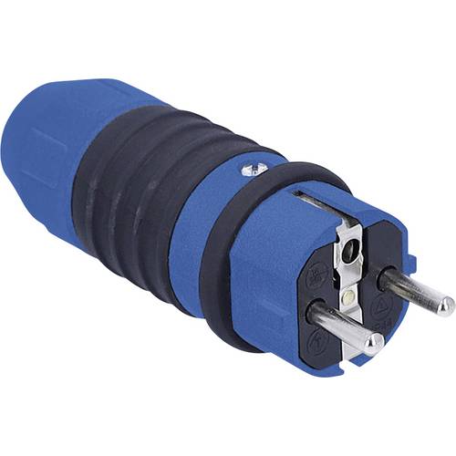AS Schwabe 62300 Schutzkontaktstecker 230 V Schwarz, Blau IP54