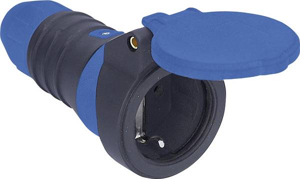 AS Schwabe 62310 Schutzkontaktkupplung 230 V Schwarz, Blau IP54