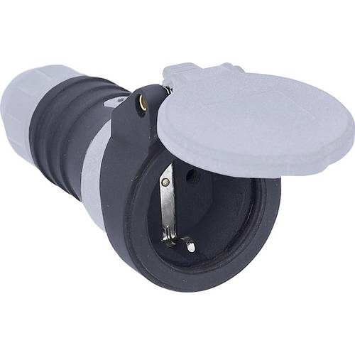 AS Schwabe 62311 Schutzkontaktkupplung 230 V Schwarz, Grau IP54