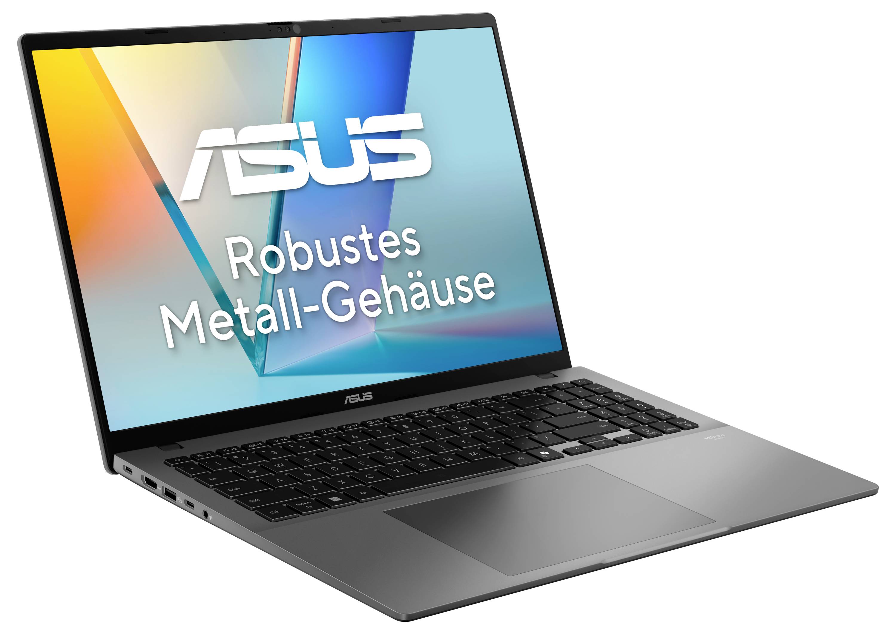 Asus Notebook Vivobook S 16 40.6 cm (16 Zoll) WUXGA AMD Ryzen AI 7 445 32 GB RAM 1 TB SSD Deutsch, QWERTZ AMD AMD Radeon-1