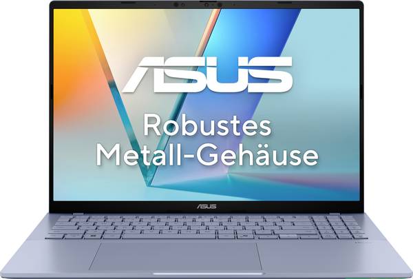 Asus Notebook Vivobook S 16  40.6 cm (16 Zoll) WUXGA  X2E-88-100 32 GB RAM  1 TB SSD Deutsch, QWERTZ Qualcomm Qualcomm Adreno  Nicht verfügbar   Blau  90NB17P5-M002Y0