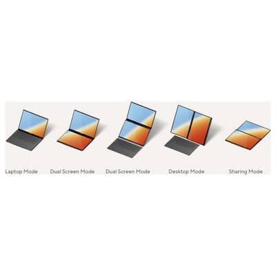 Asus Notebook ZenBook Duo 35.6 cm (14 Zoll) 3K 388H 32 GB RAM 2 TB SSD Deutsch, QWERTZ Intel Intel Arc Graphics Nicht ve-11