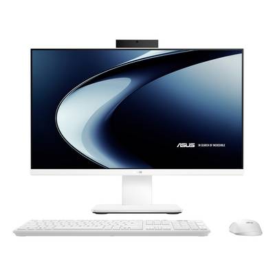 Ein schlanker, schwarzer HP-Desktop-Computer mit USB-Anschlüssen an der Vorderseite, SD-Kartensteckplatz und Audiobuchse, mit einem kompakten Design.