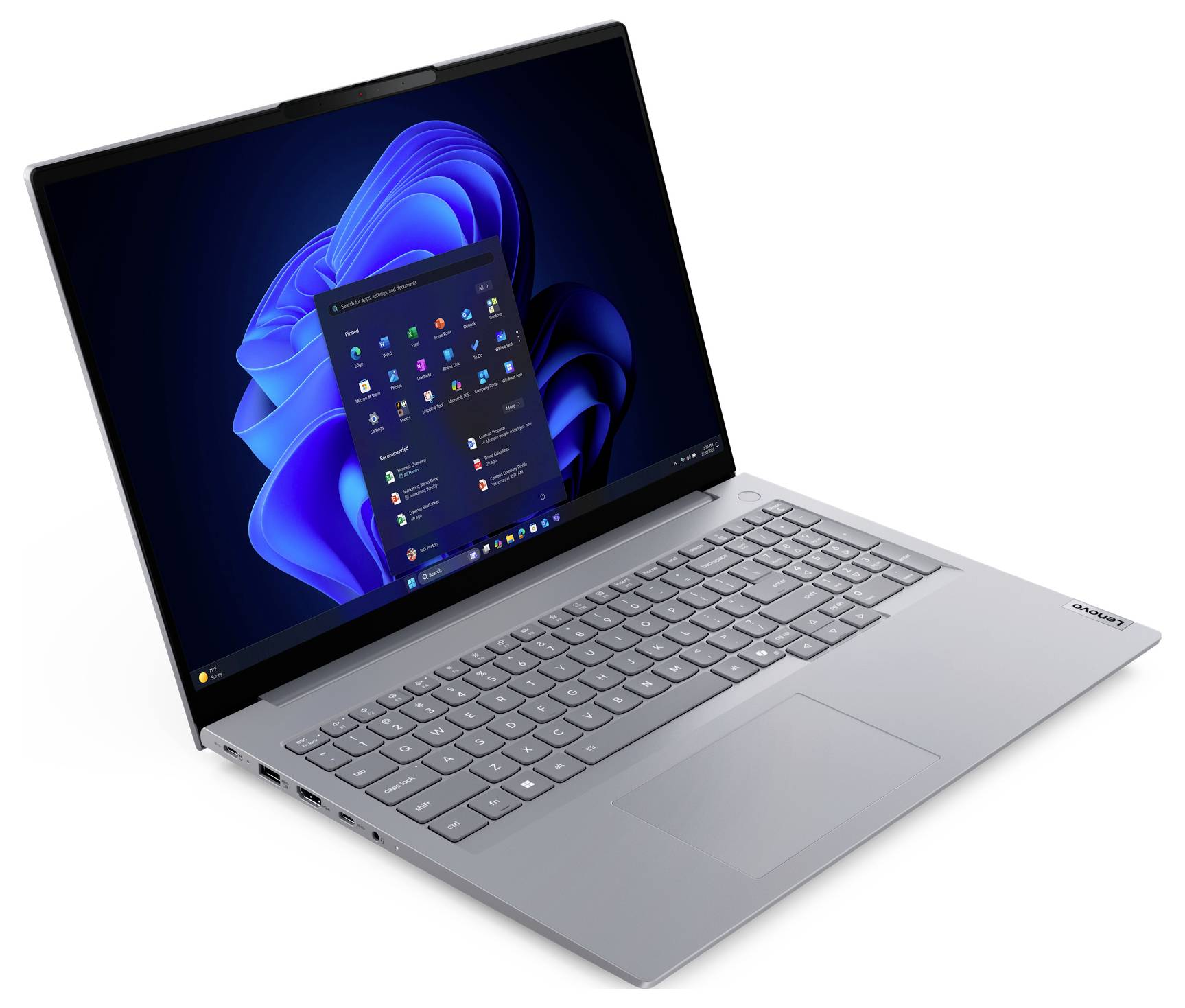 Lenovo Notebook ThinkBook 16 G9 40.6 cm (16 Zoll) WUXGA AMD Ryzen 5 220 32 GB RAM 512 GB SSD Deutsch, QWERTZ AMD AMD Rad-1