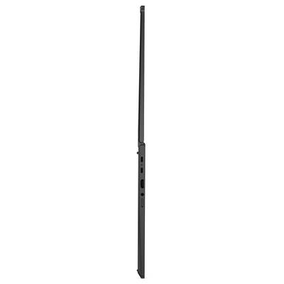 Ein Laptop, auf dem das Windows 11-Startmenü mit verschiedenen Anwendungssymbolen angezeigt wird. Der Laptop ist ein Convertible-Modell mit einem sichtbaren roten Trackpoint.