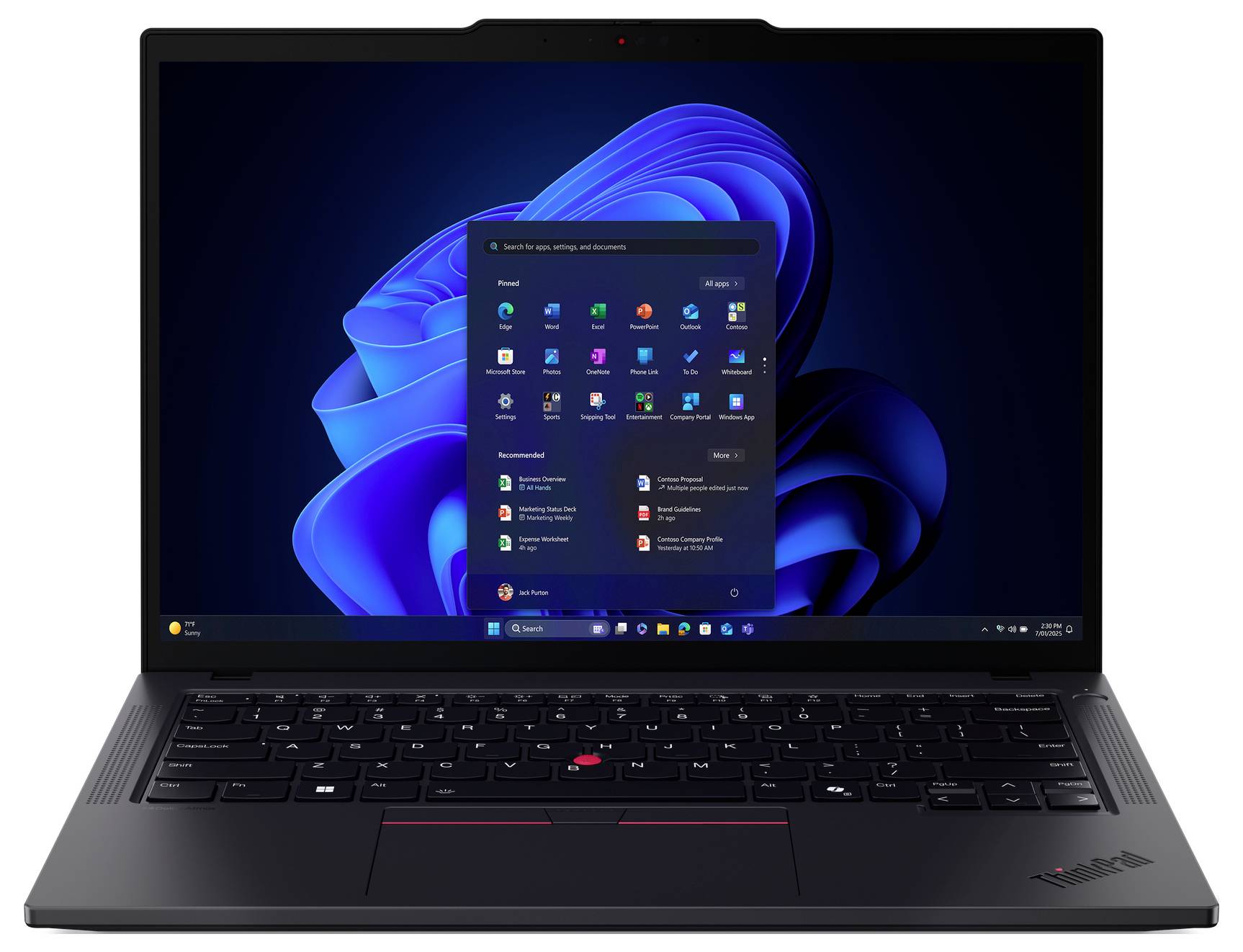 Lenovo Notebook ThinkPad T14 G6 35.6 cm (14 Zoll) WUXGA Intel® Core™ Ultra 7 258V 32 GB RAM 1 TB SSD Deutsch, QWERTZ Int-15