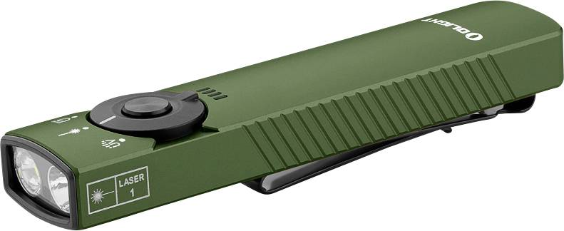 OLight Arkfeld Pro Class 1 (OD Green) CW LED, Laser, UV-Lampe Taschenlampe Li-Ionen Akkus 111 g