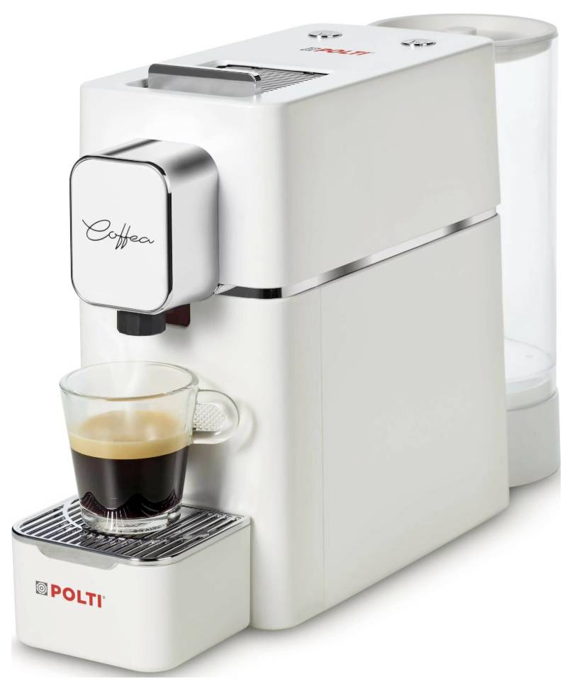 Polti Portionskaffeemaschine Coffea S15W Silber/Weiss E.S.E. Pad kompatibel