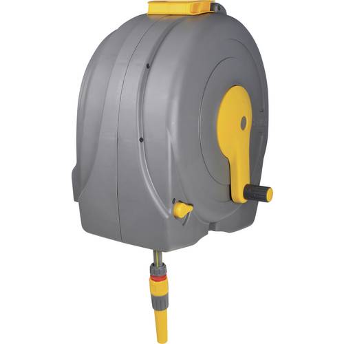 Hozelock 100-101-620 Fast Reel Wandschlauchhalter mit 30m 30 m 1 St. Gelb, Grau Gartenschlauchaufroller