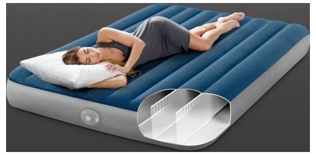 Intex 64189NP Luftbett (L x B x H) 203 x 152 x 25 cm Blau