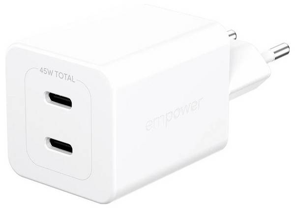 PanzerGlass empower USB Ladegerät 45 W USB PD 3.1 Weiß Innenbereich USB Power Delivery (USB-PD), Schnellladegerät, GaN