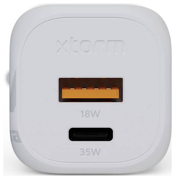 XTORM Ultra Wall USB Ladegerät 35 W 1x USB-C®, 1x USB-A Quick Charge 3.0 Weiß GaN-4