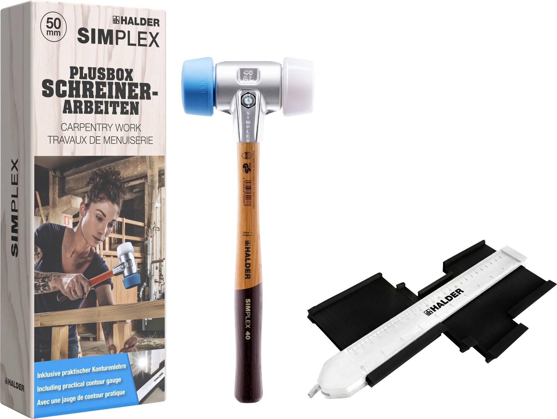 Halder SIMPLEX-Plusbox 3117s004 Schonhammer 500 g 145 mm 1 St.