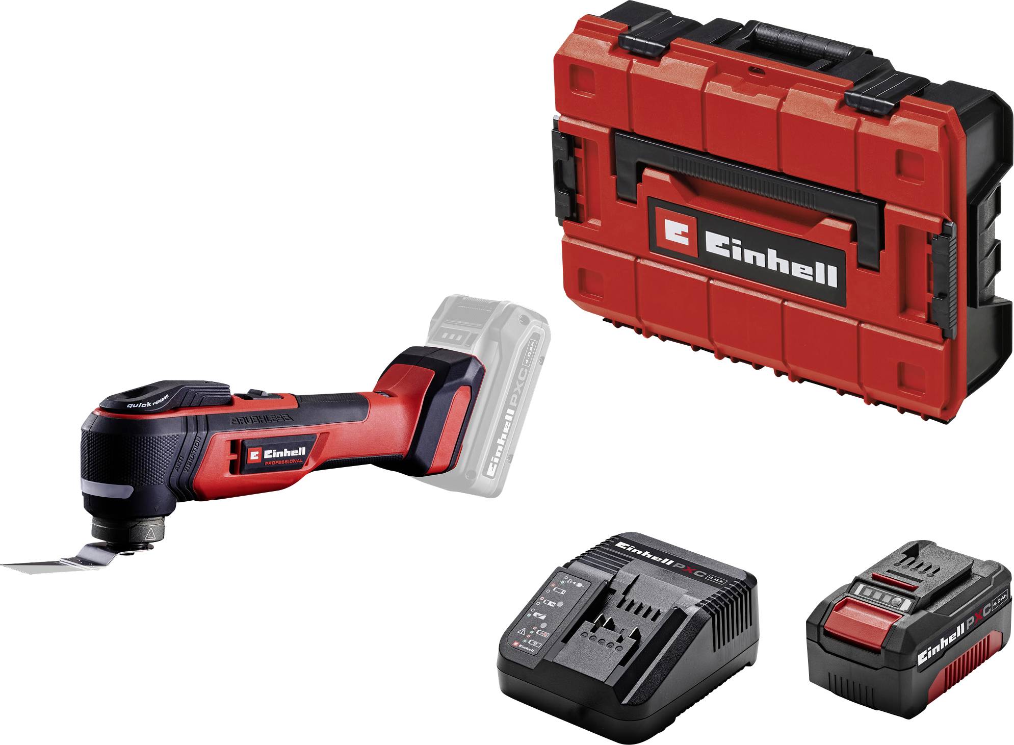 Einhell Professional TP-MG 18 Li BL Set 4326759 Akku-Multifunktionswerkzeug bürstenlos, inkl. Akku, inkl. Ladegerät, ink...