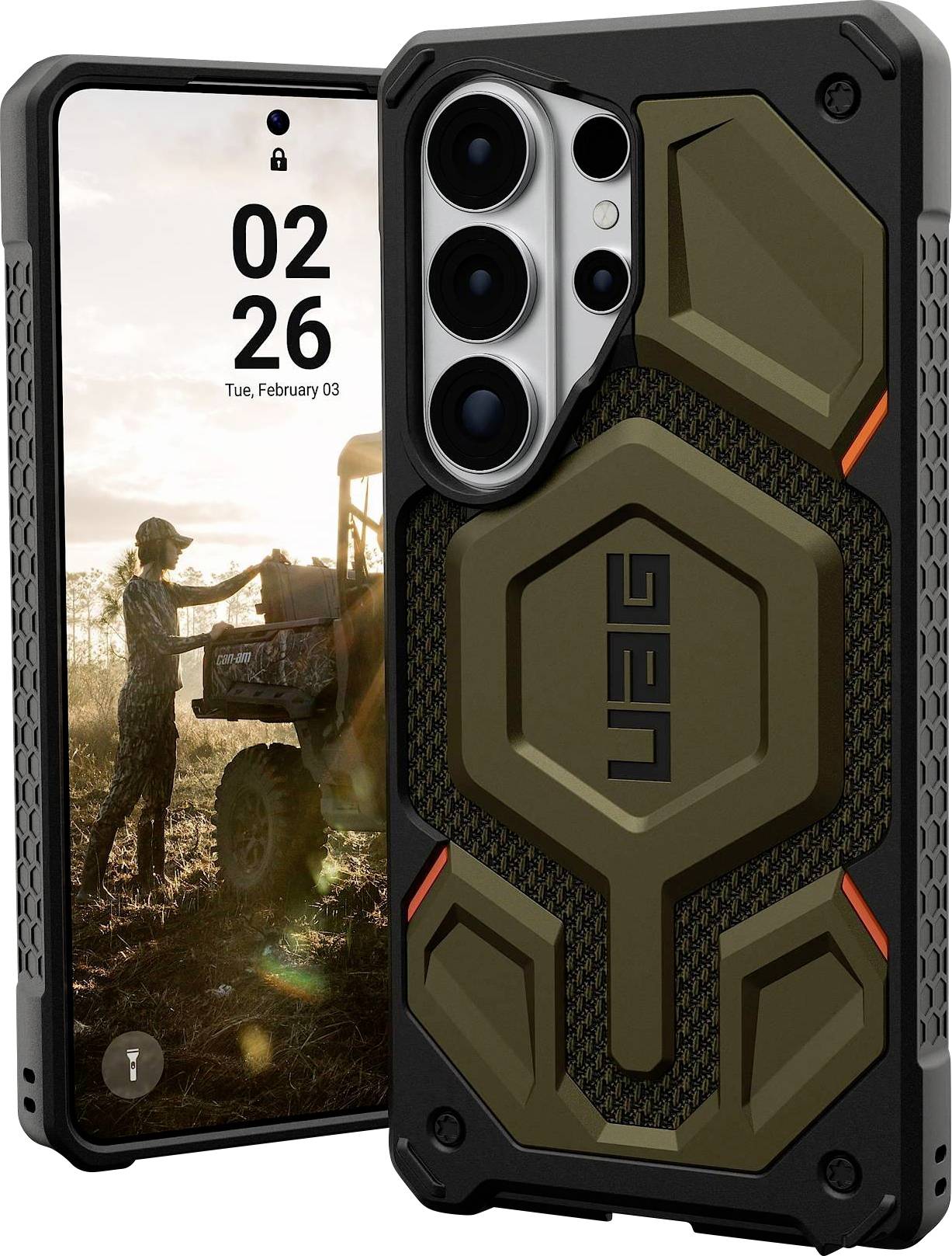 Urban Armor Gear Monarch Pro Case Samsung Galaxy S26 Ultra Ultragrün MagSafe kompatibel, mit Magnet-Modul 21451311397B