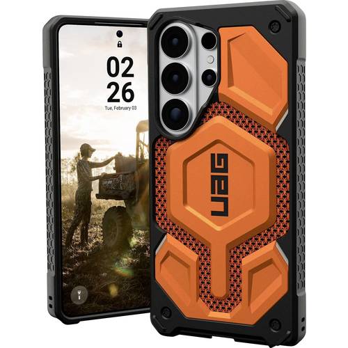 Urban Armor Gear Monarch Pro Case Samsung Galaxy S26 Ultra Orange MagSafe kompatibel, mit Magnet-Modul 214513113997