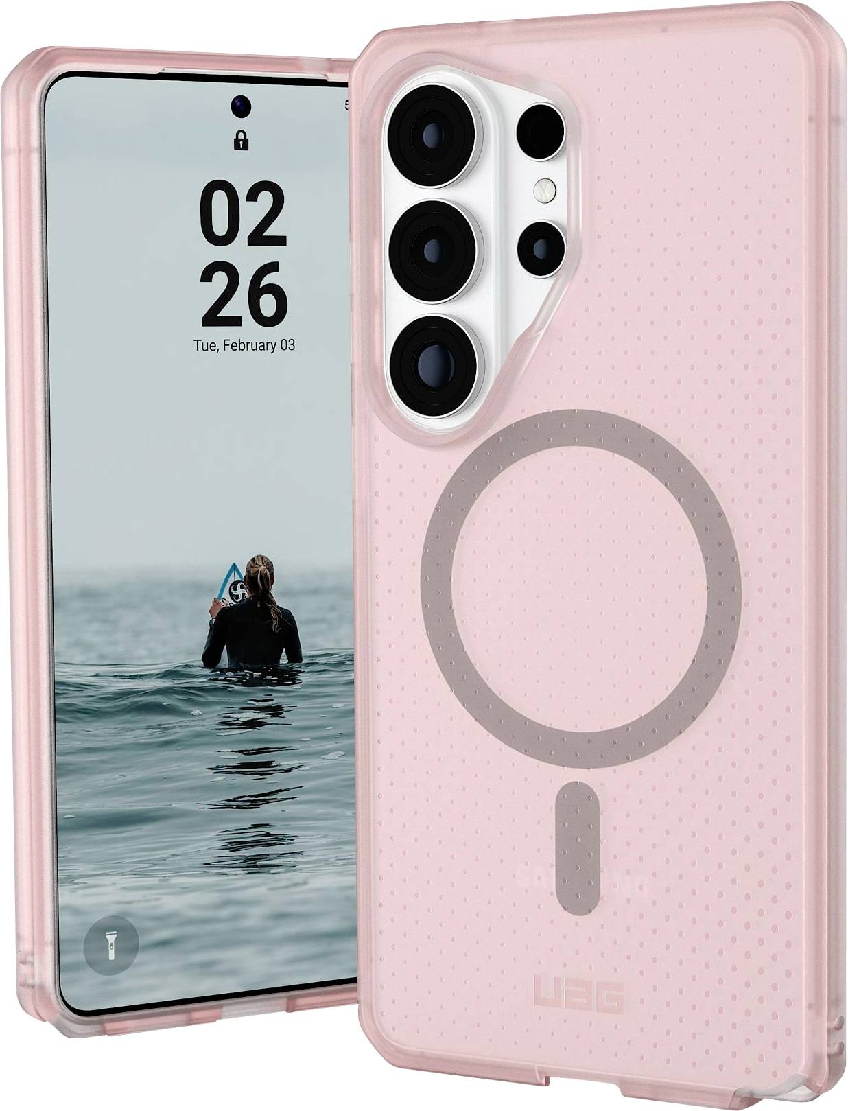 Urban Armor Gear Dot Case Samsung Galaxy S26 Ultra Rose MagSafe kompatibel, mit Magnet-Modul 214519114C4C