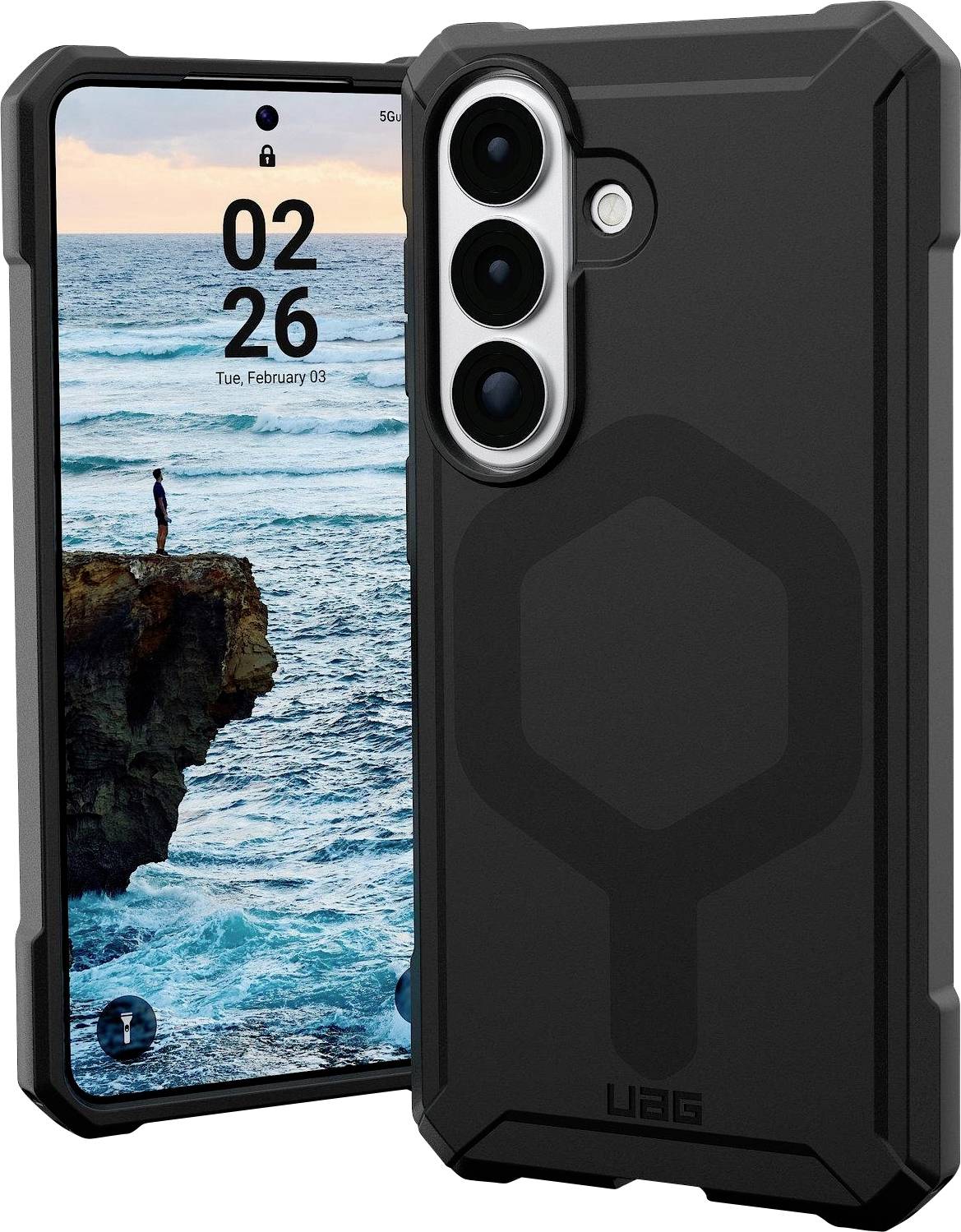 Urban Armor Gear Essential Case Samsung Galaxy S26 Schwarz MagSafe kompatibel, mit Magnet-Modul 214534114040