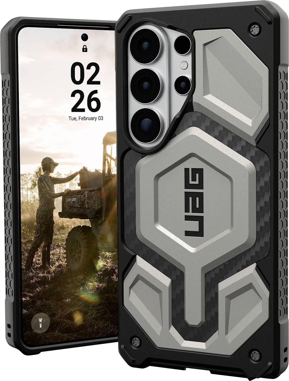 Urban Armor Gear Monarch Pro Case Samsung Galaxy S26 Ultra Titan MagSafe kompatibel, mit Magnet-Modul 214513113636