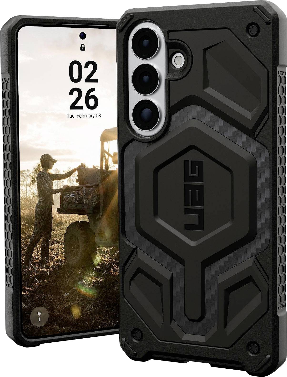 Urban Armor Gear Monarch Pro Case Samsung Galaxy S26+ Carbon MagSafe kompatibel, mit Magnet-Modul 214514114242