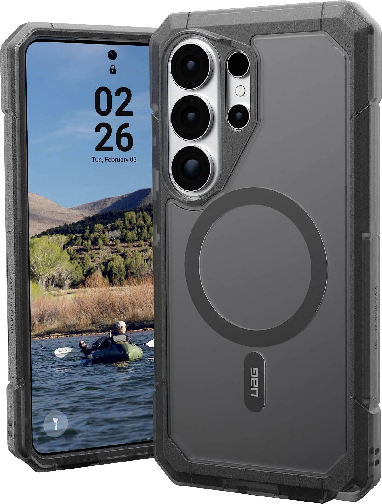 Urban Armor Gear Trooper Case Samsung Galaxy S26 Ultra Asche MagSafe kompatibel, mit Magnet-Modul 214516113131