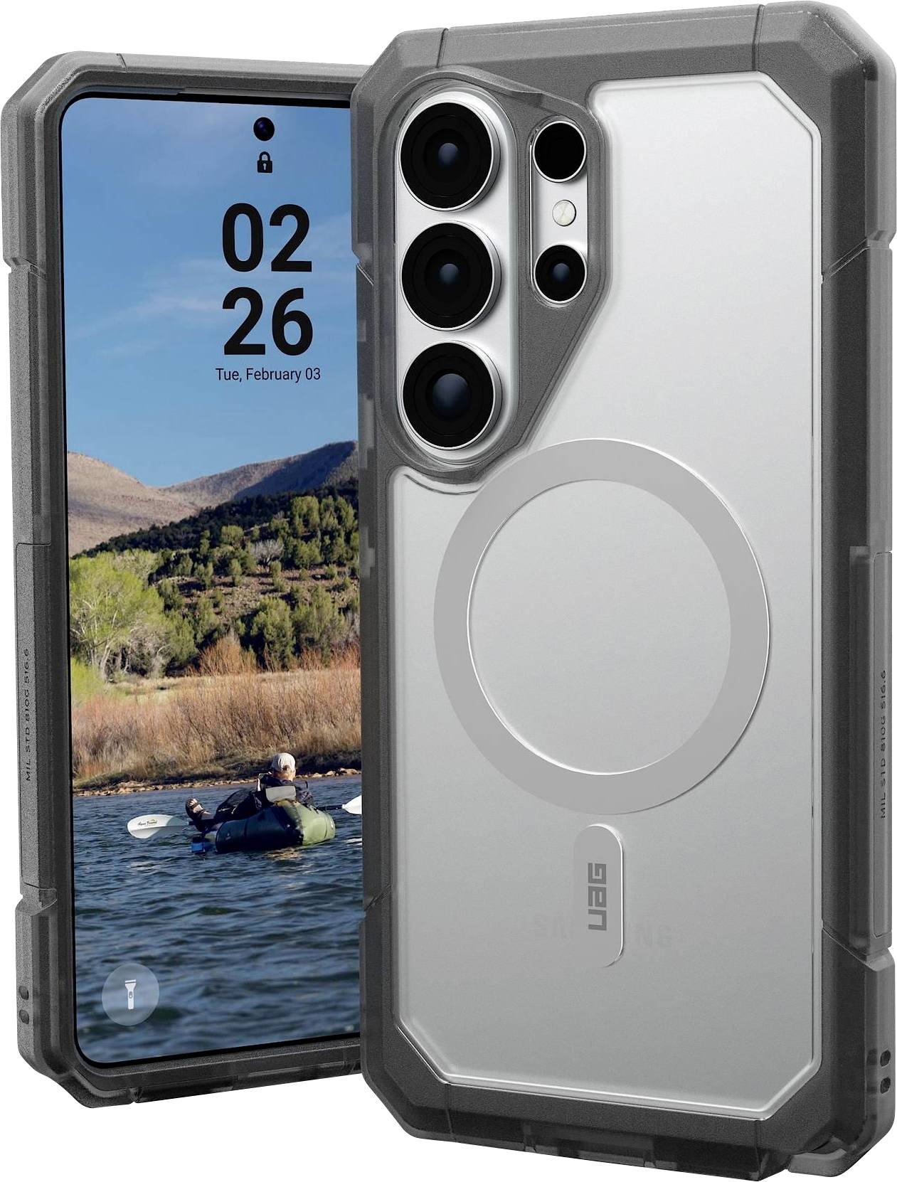 Urban Armor Gear Trooper Case Samsung Galaxy S26 Ultra Grau MagSafe kompatibel, mit Magnet-Modul 214516114G31
