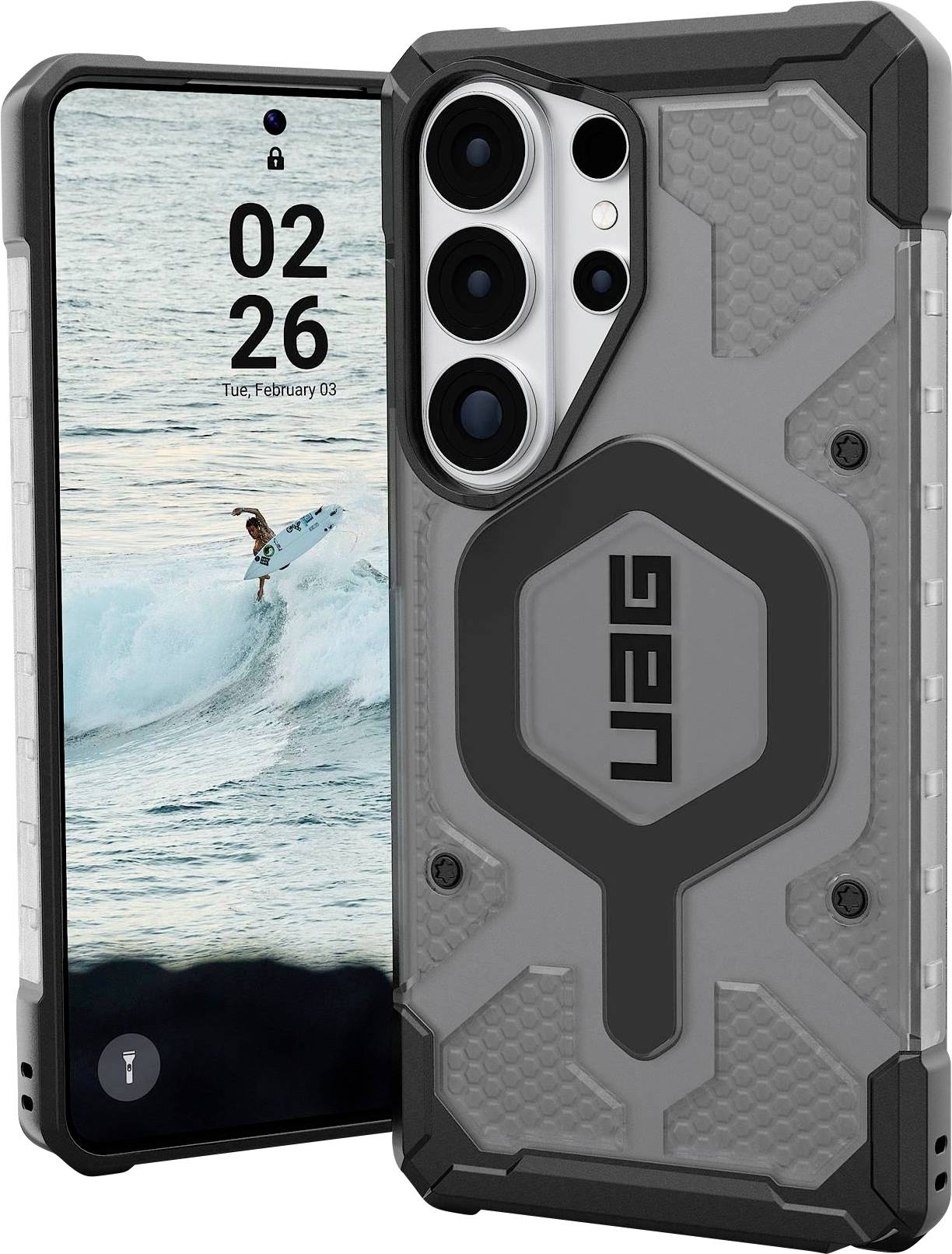 Urban Armor Gear Pathfinder Case Samsung Galaxy S26 Ultra Asche MagSafe kompatibel, mit Magnet-Modul 214526113140