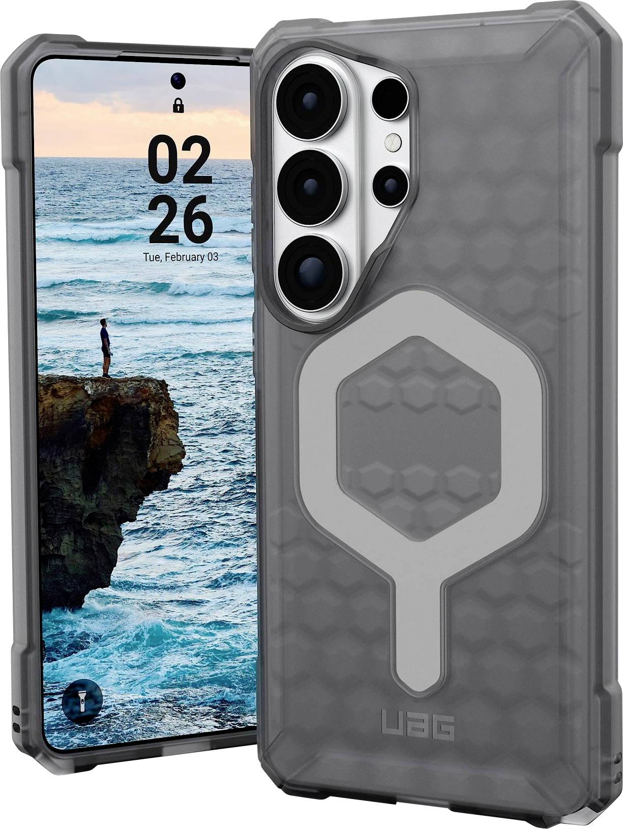 Urban Armor Gear Essential Case Samsung Galaxy S26 Ultra Asche MagSafe kompatibel, mit Magnet-Modul 214532113131