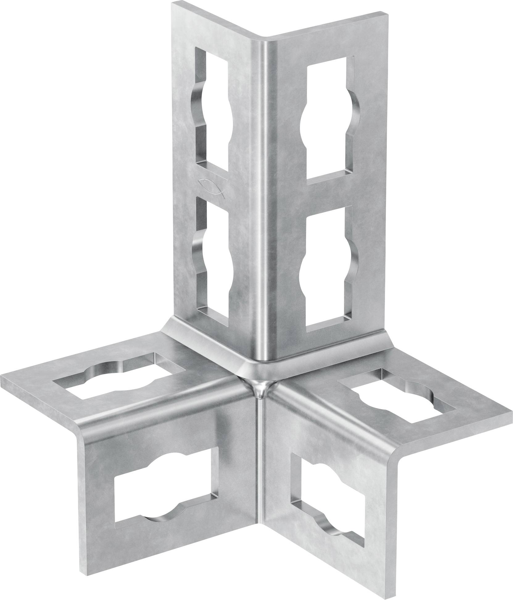 Fischer PFUF 3D Montagewinkel Stahl 577094 10 St.