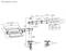 Diagramm eines verstellbaren Monitorarms mit Abmessungen in Millimetern. Umfasst Armhöhe, Winkelverstellungen und Befestigungsdetails der Basis.