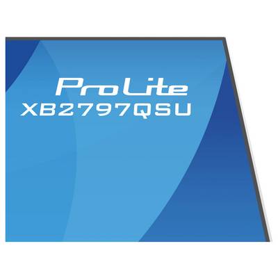 Eine Seitenansicht eines dünnen, weißen Computermonitors auf einem Ständer, die Belüftungsschlitze und ein verstellbares Scharnier zeigen, vor einem einfachen Hintergrund.