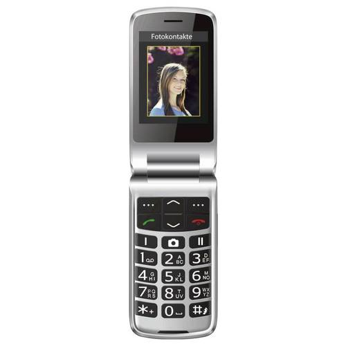 Thumbnail - beafon SL645 2G Senioren-Klapp-Handy mit Ladestation, SOS Taste, SOS-Funktion Schwarz, Silber